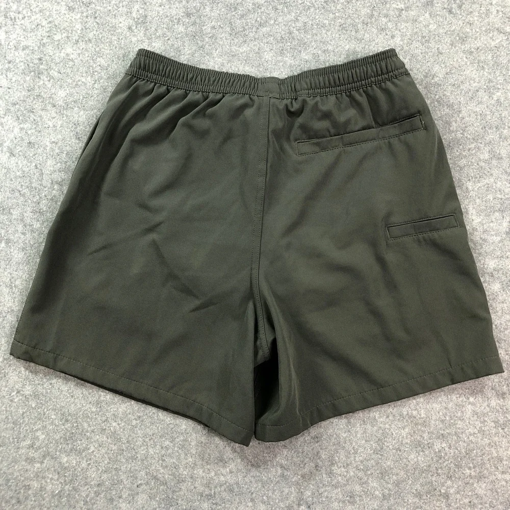 Huk Mens Volley Swim Shorts S Gray Stretch Cargo Pocket Drawstring 5